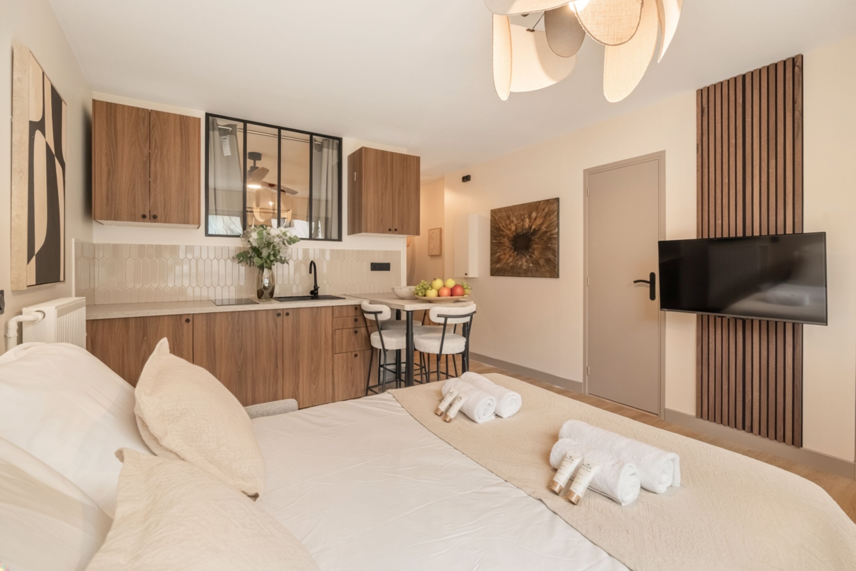 Appartement, vue sur la ville | Aire de séjour