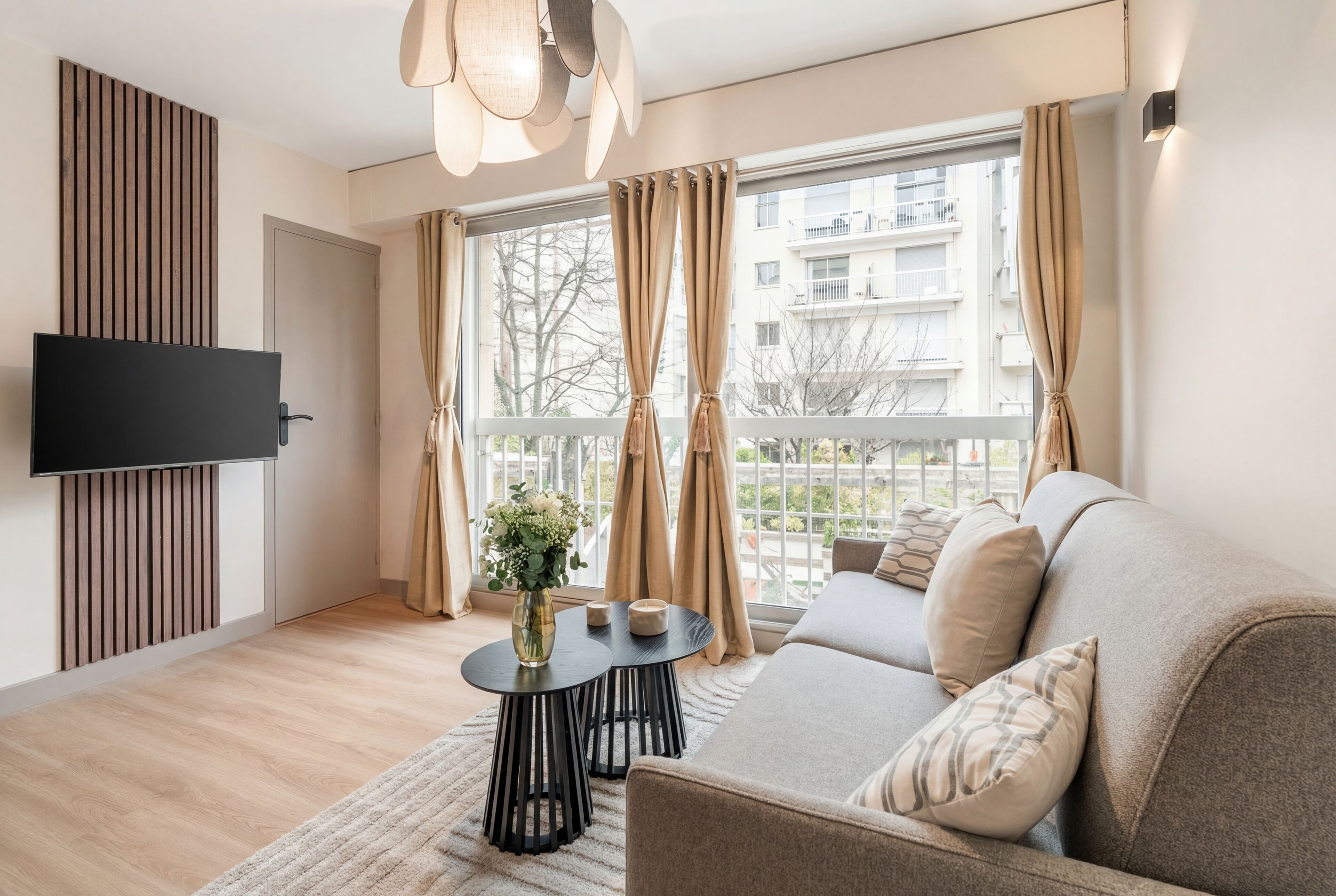 Appartement, vue sur la ville | Aire de séjour