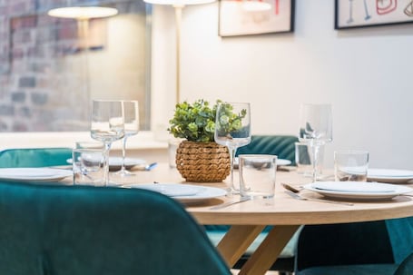 Dining. Hoole 2 BR Home | Free Parking | Sleeps 7 | 5 Beds
