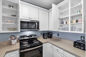 Microwave, oven, stovetop, dishwasher - SECOND ROW- Surfside Beach, SC 4-bedrooms with private pool (Surfside Beach)