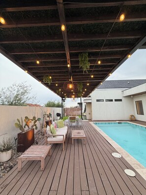 Outdoor pool - 3bd Cactus House designed to relax in a gated McAllen community! (Pharr)