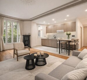 Apartment | Living area - 1525 Clef (Paris)
