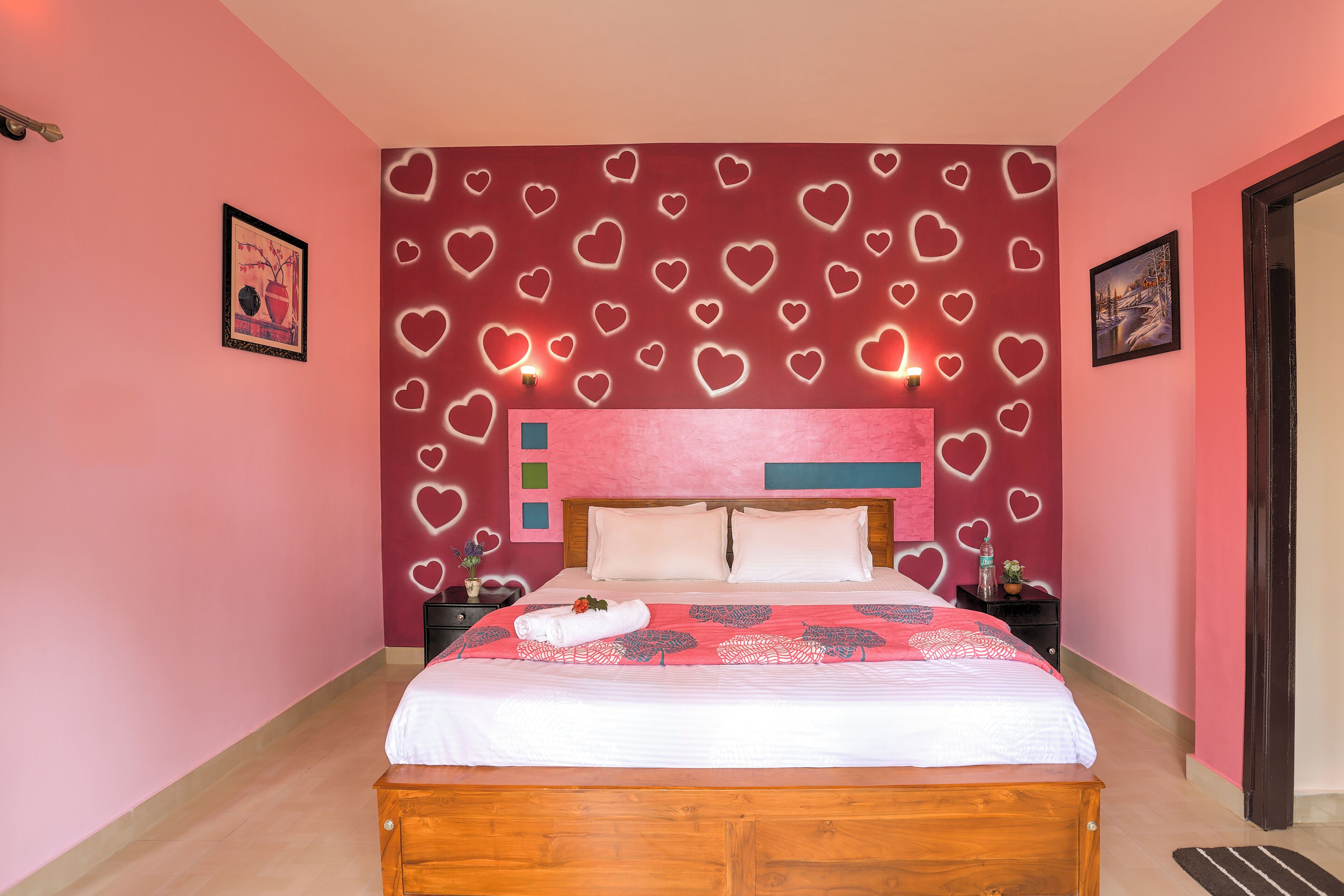 四人房, 阳台, 花园景观 | 熨斗/熨板、折叠床/加床（额外收费）、免费 WiFi、床单