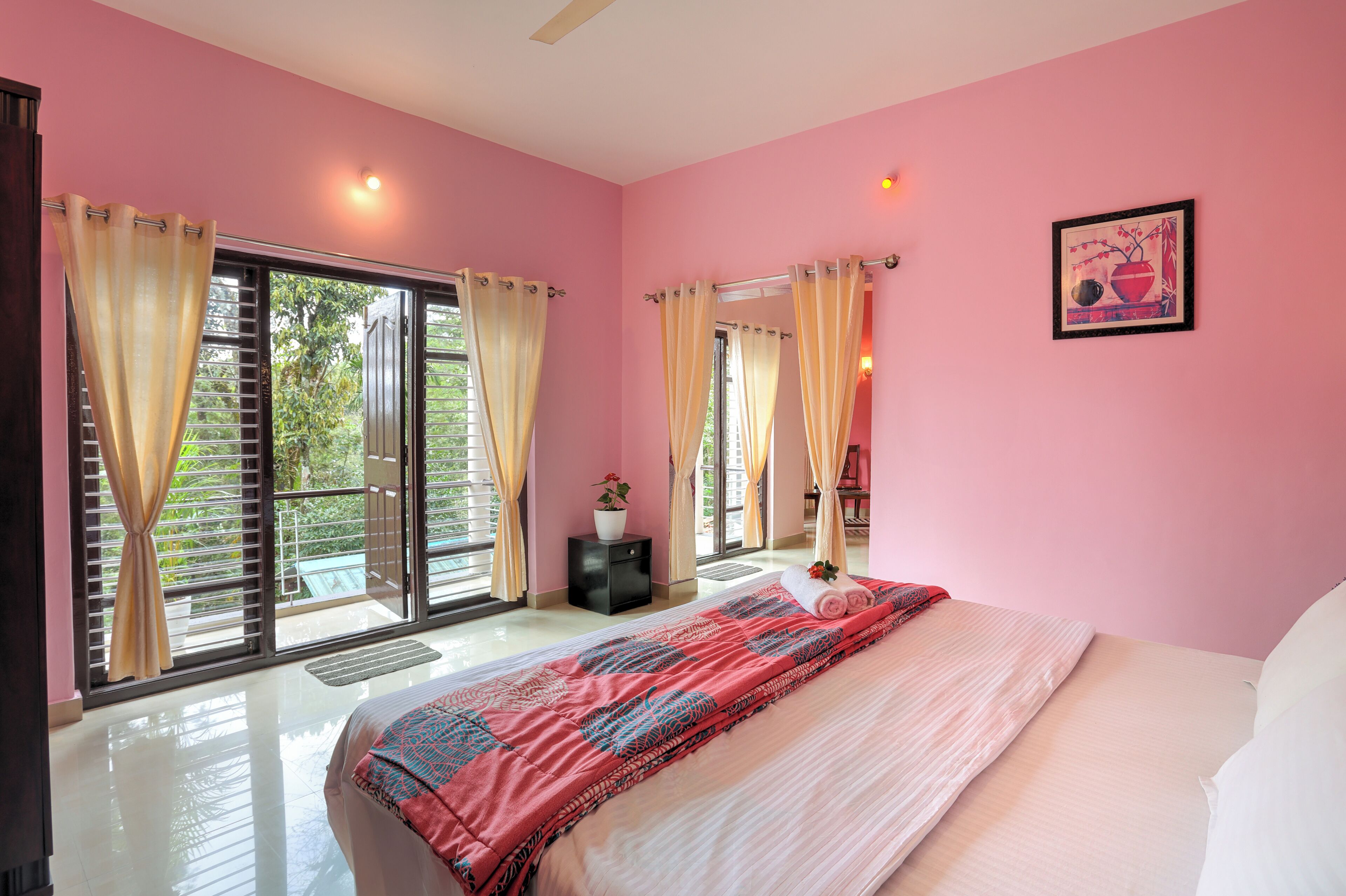 Quadruple Room, Balcony, Garden View | Iron/ironing board, rollaway beds, free WiFi, bed sheets