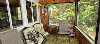 Lakefront Family Home with AC, Dock, Beach & Screened Deck