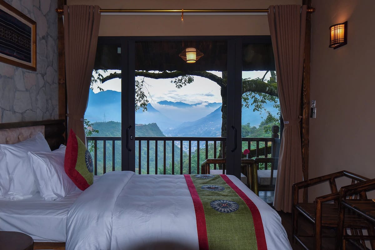 Deluxe-Bungalow, Balkon, Bergblick | Kostenloses WLAN