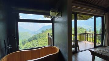 Bungalow Familial, balcon, vue montagne | Intérieur