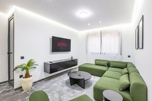 Living area - Modern & cosy apartment with designer lounge - Ideal for a relaxing break (Marrakech Gueliz)