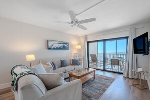 Condo, 1 King Bed (Carlos Pointe #515 - The Pelican Pad) | Living area - Carlos Pointe #515 - The Pelican Pad (Fort Myers Beach)
