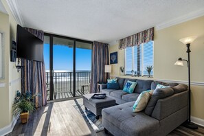 TV - 🌴Oceanfront | Beach Views | Family Friendly Amenities | Sands Beach Club-214🌴 (Myrtle Beach)