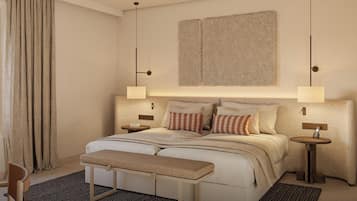 Habitación estándar | Ropa de cama hipoalergénica, edredones de plumas, minibar y caja fuerte