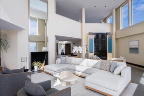 Interior - Iconic Oceanfront Modern House on Dune Road with Panoramic Atlantic Views (Quogue)