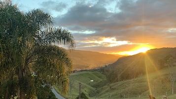 Vue depuis lâhĂ©bergement