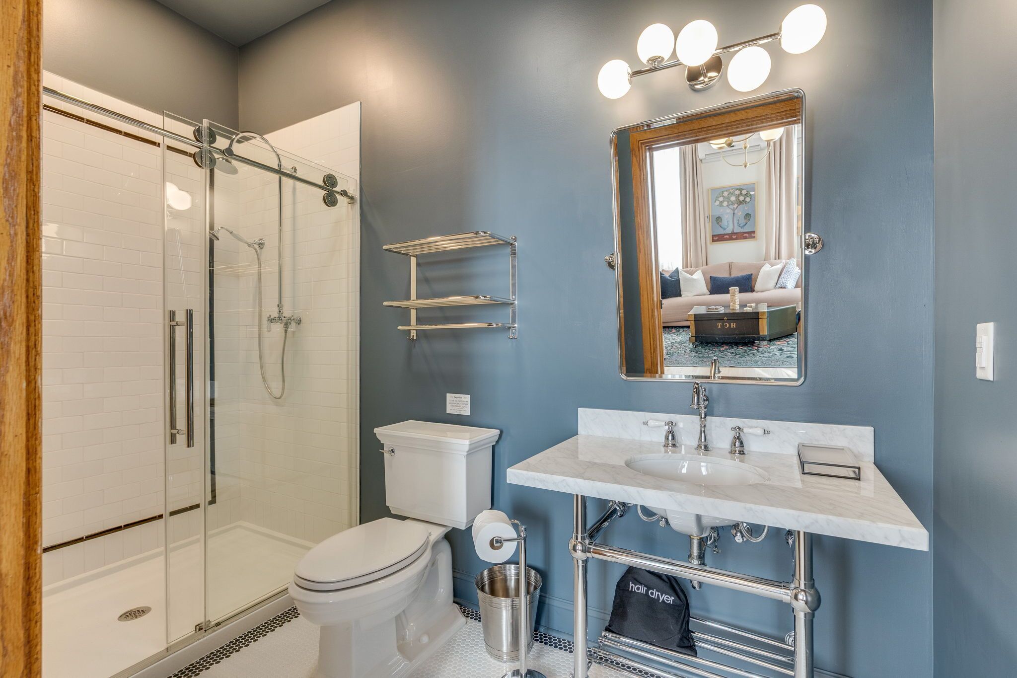 Family Suite, 1 Bedroom, Kitchenette, River View | Bathroom | Hair dryer, towels, soap, shampoo