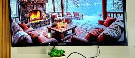 Smart-TV og musikkbibliotek