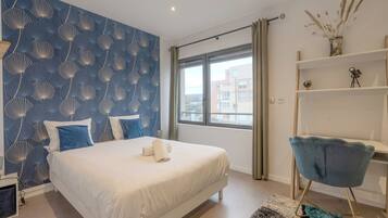 2 bedrooms, iron/ironing board, travel crib, WiFi