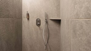 Shower, hair dryer, bidet, towels - Trento 2 - Studio Apartment, Sleeps 4 (Bormio)
