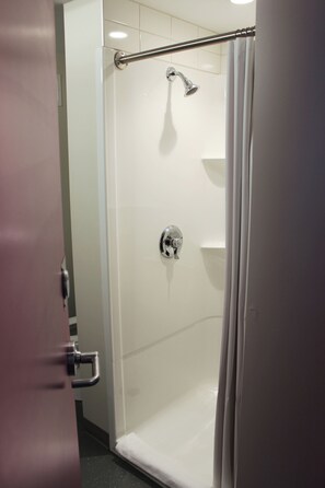 Double Room | Bathroom | Shower, free toiletries, towels, soap
