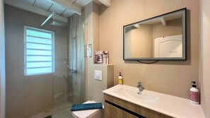 Shower, hair dryer, towels - MOOREA - Coconut Pool House 4 (Pihaena)