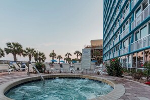 Outdoor spa tub - Bluegreen SeaGlass Tower™, 1 Bedroom Limited View Condo, Free WiFi and Parking (Myrtle Beach)