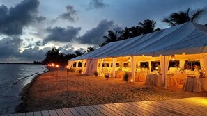 Área externa para banquete