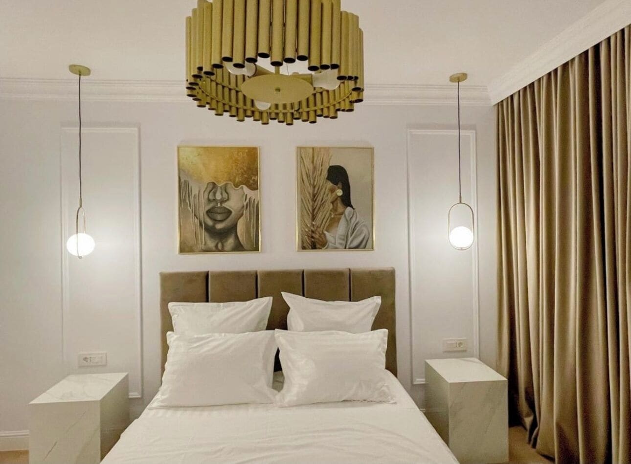 1 habitación, tabla de planchar con plancha, wifi y ropa de cama 