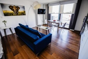 Comfort Apartment, Balcony, City View | Living area - Loft en el Centro de Puebla (Puebla)