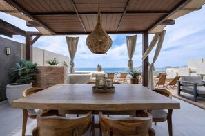 Outdoor dining - Sky Penthouse With Private Plunge Pool (Cabo San Lucas)