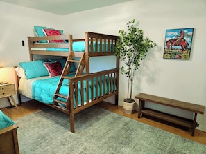 Iron/ironing board, travel crib, WiFi, bed sheets
