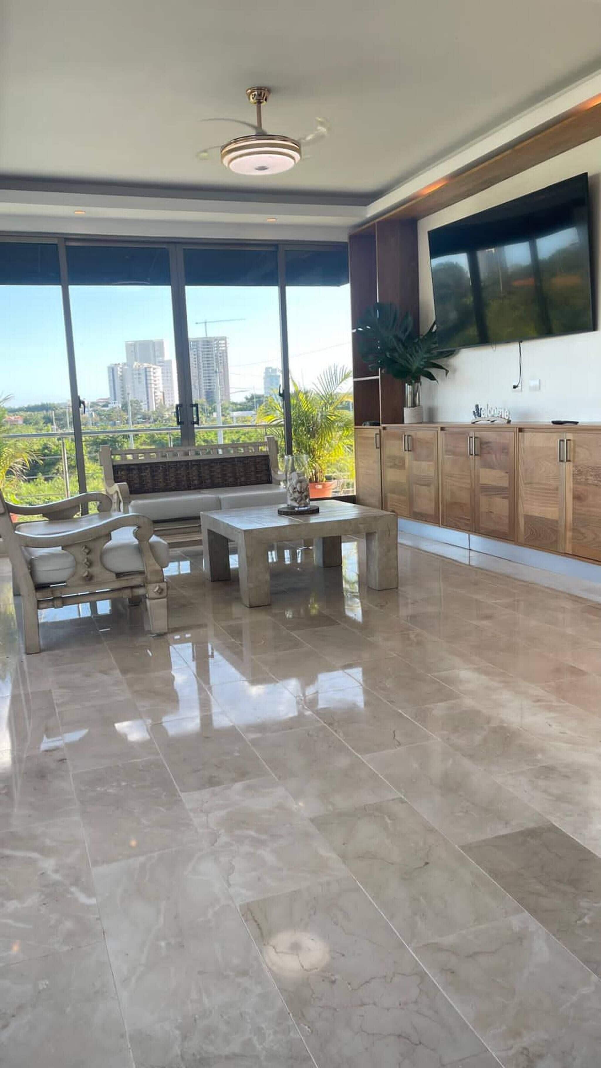 Apartment, 3 Bedrooms | Living area