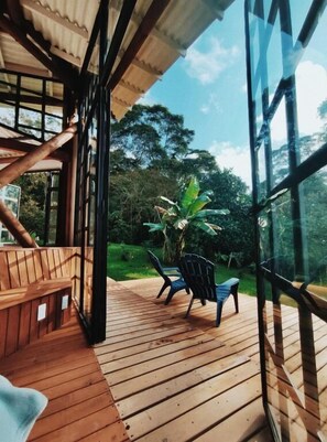 Luxury Chalet, Balcony, Garden View | Terrace/patio - Casa De La Ruta (Zipacón)