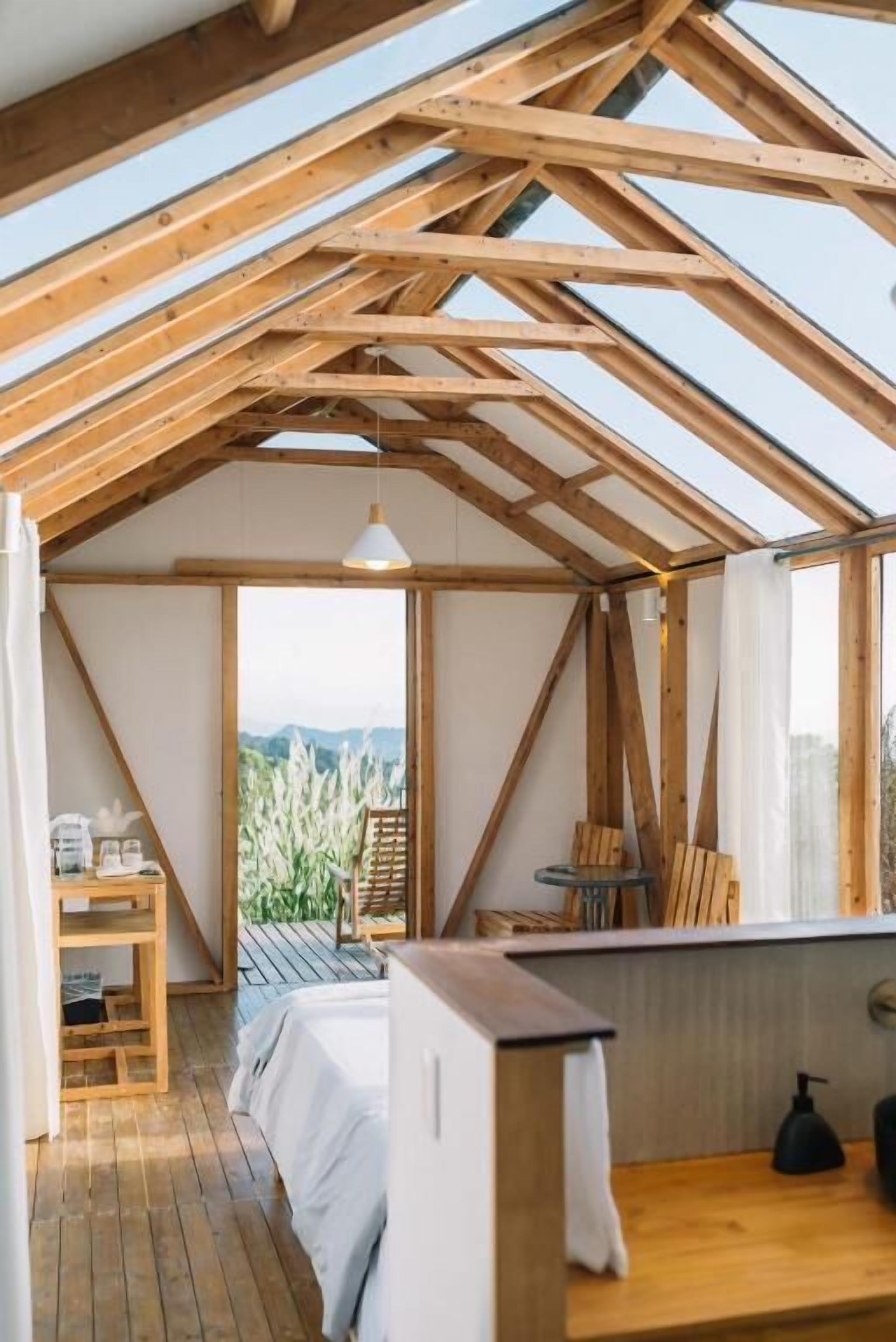 Deluxe-Ferienhütte, Balkon, Bergblick | Kostenloses WLAN