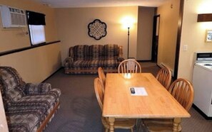 TV - One of our two large deluxe two-bedroom condo style units at the Bar M Resort on Table Rock Lake. (Branson)