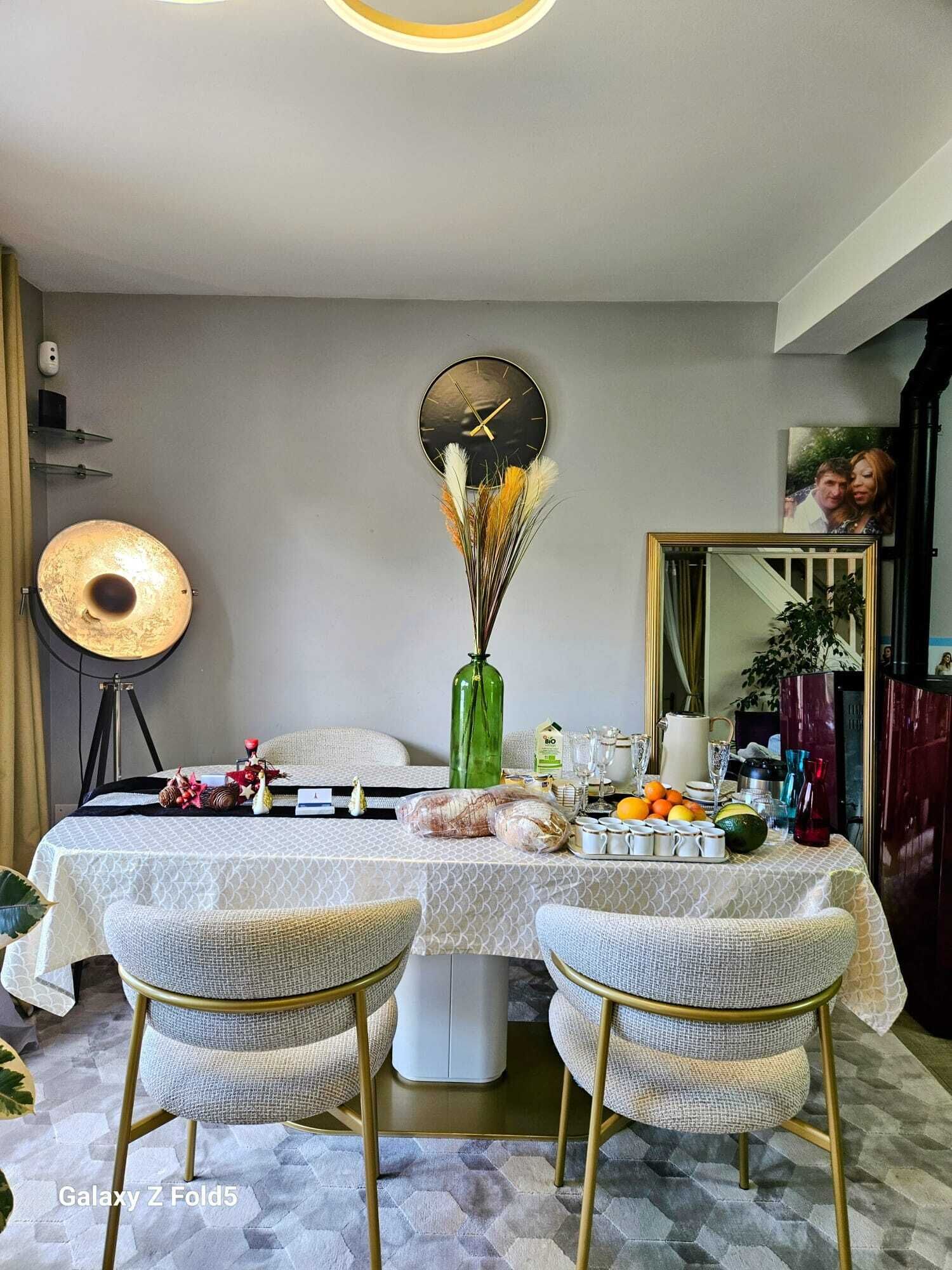 45-inch flat-screen TV with cable channels, computer monitors, printers