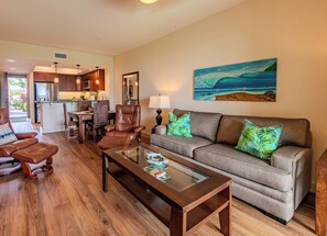 TV - Marvel at Panoramic Views from Your Island-Style Suite w/ Balcony & Living Area (Hawaii County)