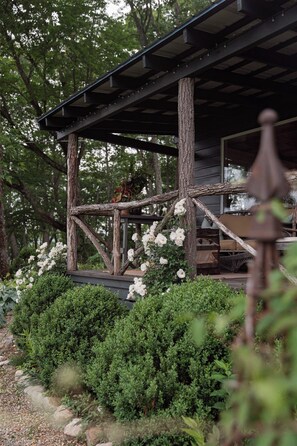 Exterior detail - Unplug Under the Stars at the Perch, located in Cashiers, NC (Cullowhee)