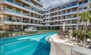 Basic Apartment | Pool - Apt w/ Balcony, BBQ & Pool View Ano0209 (Cabo Frio)