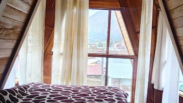 Kabin, pemandangan gunung | Setrika/meja setrika dan Wi-Fi gratis