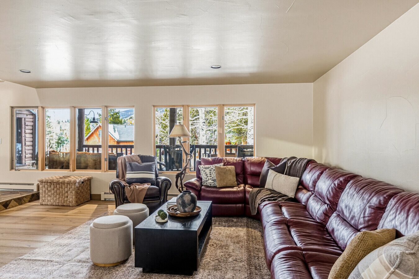 TV, fireplace, computer monitors, printers