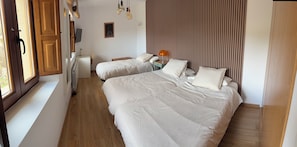 4 habitaciones, wifi gratis y ropa de cama 