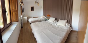 4 makuuhuonetta, ilmainen Wi-Fi, vuodevaatteet