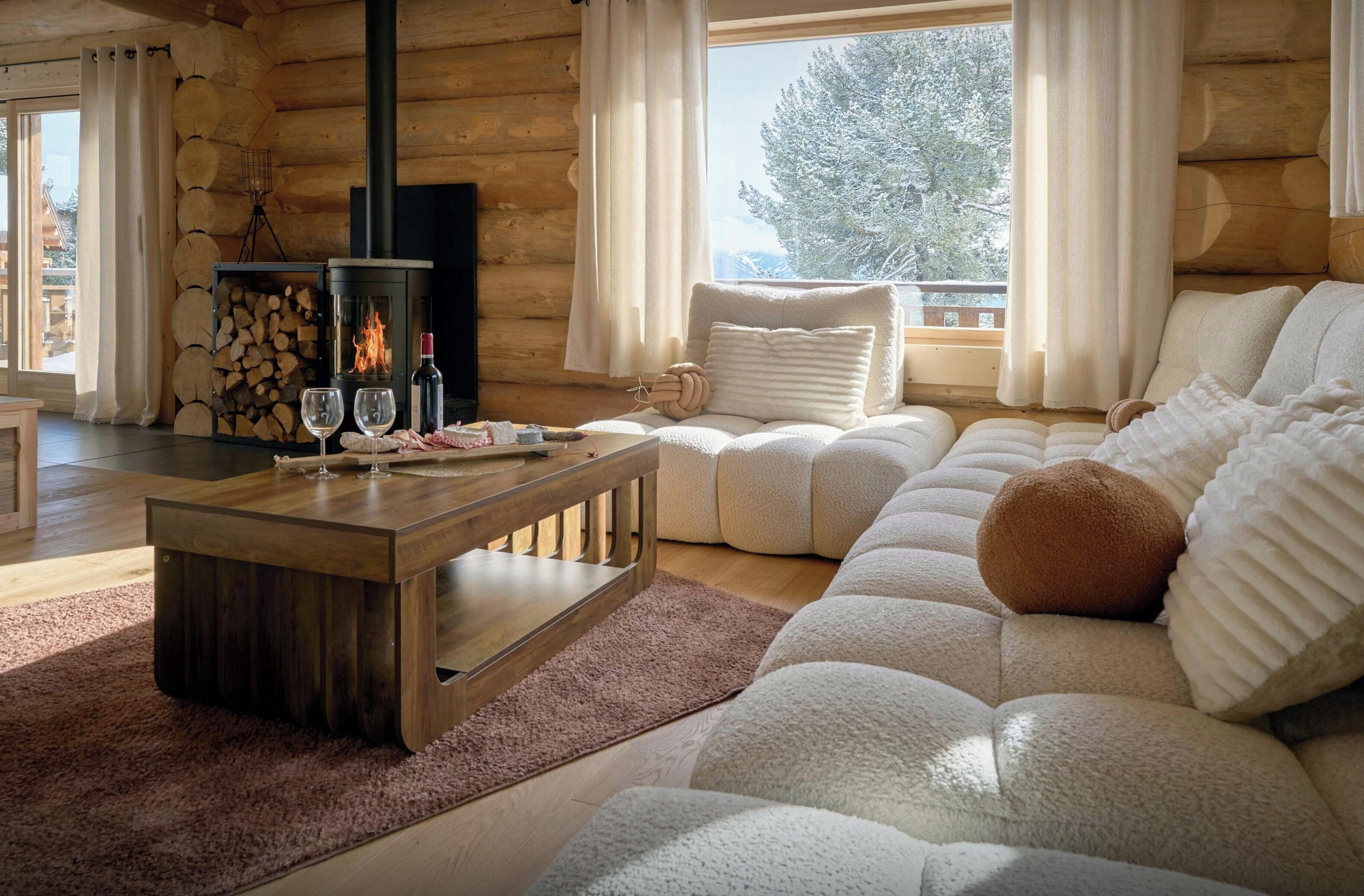 Fernseher, Kamin