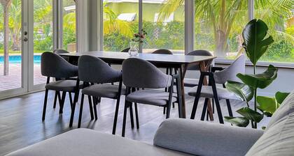 Tranquil 4-bedroom house with heated pool and spa in Fort Lauderdale