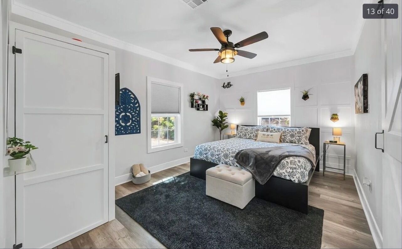 2 bedrooms, iron/ironing board, free WiFi, bed sheets