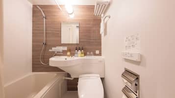 Chambre Simple, non-fumeurs | Salle de bain | Ensemble douche/baignoire, articles de toilette gratuits, sèche-cheveux