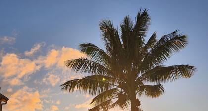 Top of 100m2 villa with pool overlooking les saintes and la soufrière
