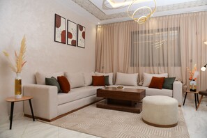 Living area - Stylish & Cozy Apartment with Modern Design (Beni-Mellal)