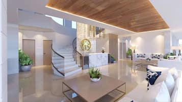 Apartment, 2 Schlafzimmer, Balkon, Meerblick | Wohnzimmer