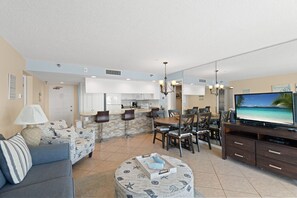 TV - ✨ 2BR/2BA Condo — Stylish Comfort, Resort Amenities, Right on the Beach, Collwood #202 (Madeira Beach)