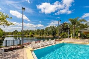 Pool - 4th floor condo w/ hot tub, sauna, balcony, gym, shared pools, near theme parks (Kissimmee)